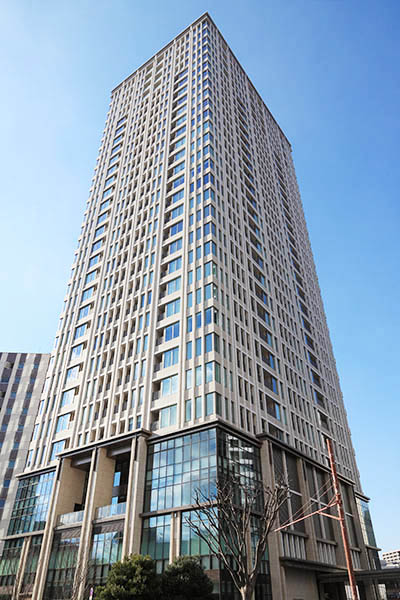 浜松駅前地上30階建　一条タワー新築防水シーリング工事