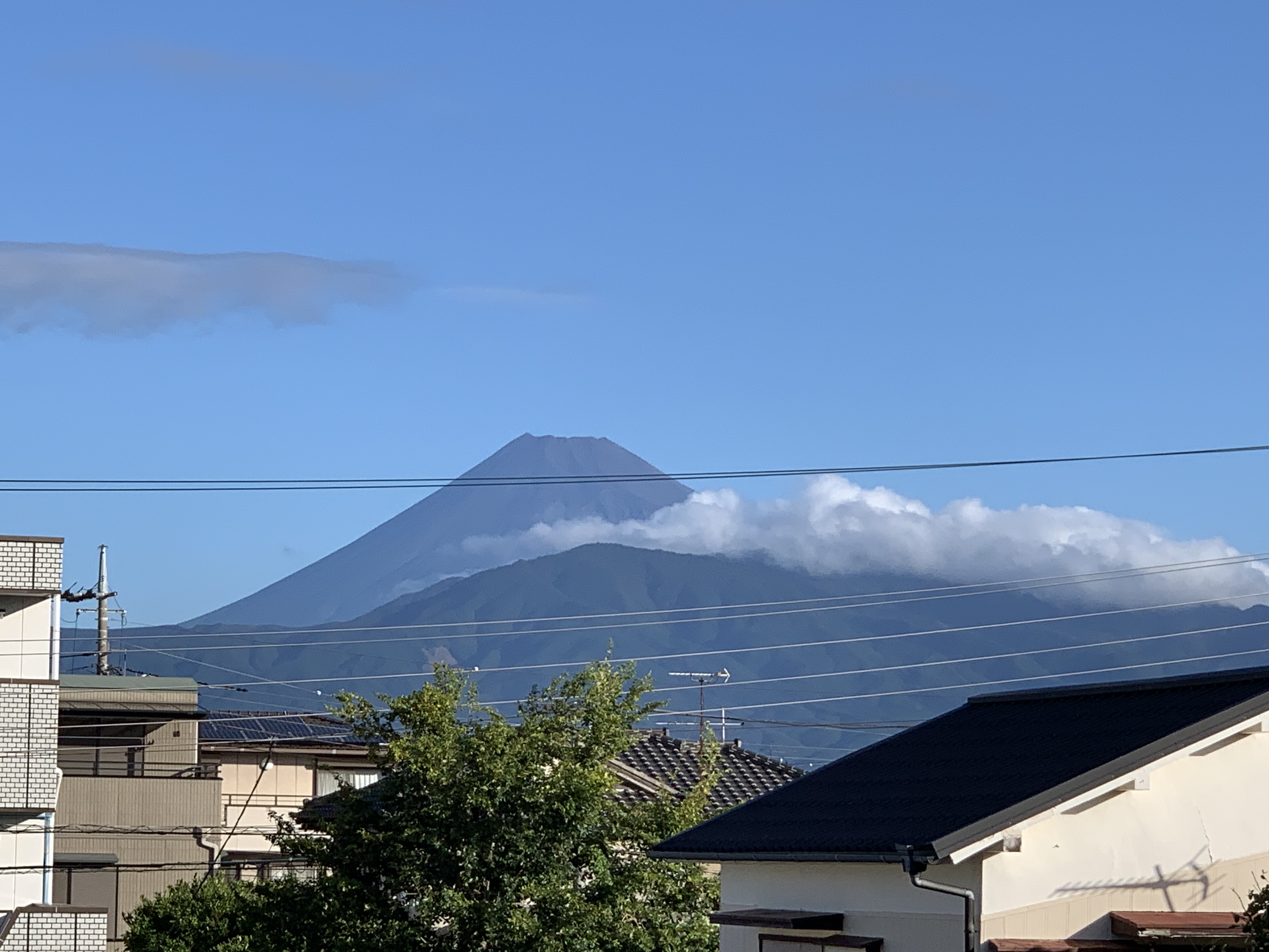 今日の富士山。